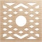 Ekena Millwork Chevron Wood Fretwork Pierced Ceiling Medallion, Alder, 16"OD x 4 1/8"ID x 3/8"T CMWP16X16X0375CHAL - alternate 1